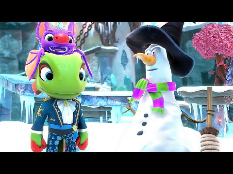 Yooka-Replaylee (Switch 2) - 100% Walkthrough Part 3: Glitterglaze Glacier