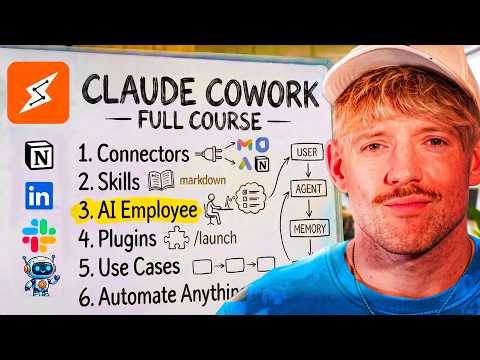 Thumbnail zu Claude Cowork FULL COURSE (Automate Everything)