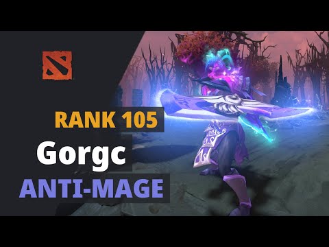 Gorgc (Rank 105) plays Anti-Mage Dota 2 Full Game