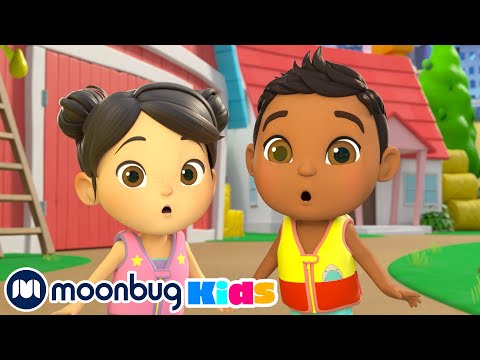Swimming Pool Splashes! | Cartoons & Kids Songs | Moonbug Kids - Nursery Rhymes for Babies
