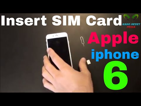 Apple iPhone 6 iOS 11 Insert SIM Card - Reset Any Smartphone