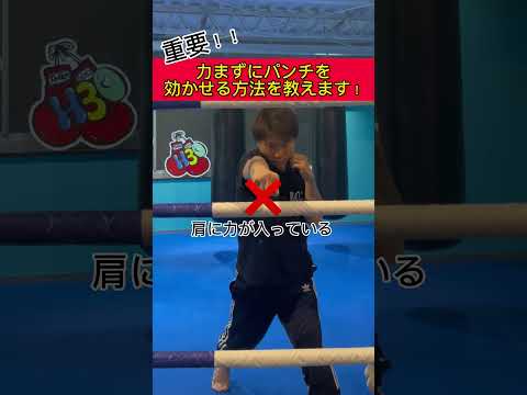りきまずにパンチを打つ方法を教えます。肩に力が入ると肩を痛める原因にもなりますよ！#ボクシング #格闘技 #shorts #パンチの打ち方
