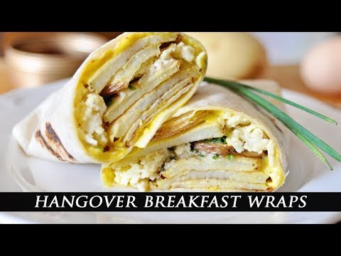 Breakfast Wraps with Creamy Saffron Scrambled Eggs