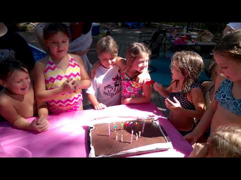 Singing Happy Birthday to Pippa - 8th Birthday