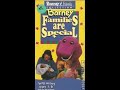 Opening Closing To Barney Families Are Special 1995 VHS