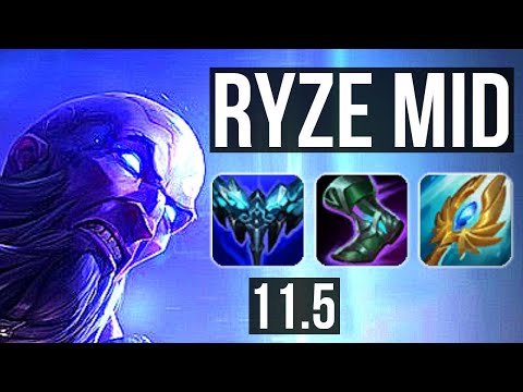 RYZE vs PANTHEON (MID) | 6 solo kills, 500+ games, 800K mastery | EUW Grandmaster | v11.5