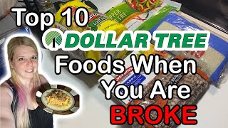 Top 10 Dollar Tree Foods for when you are BROKE BROKE | My Dollar Tree Favorites & Cooking Tostadas