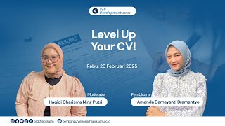 Level Up Your CV