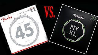 Video thumbnail for Fender 7250M. (45/105) vs d'Addario NYXL. (45/105) by Pepo Vidal
