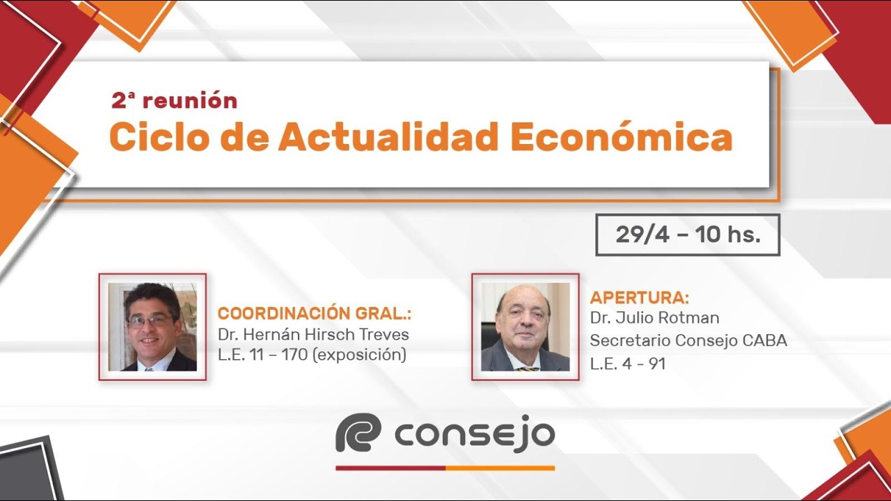 Ref. 3902NV. Ciclo de Actualidad Económica 2° Reunión 2026