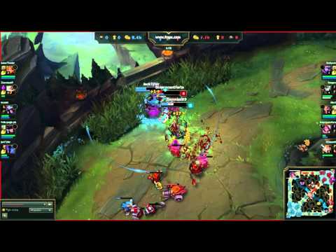 Fiora VS Nocturne and Riven