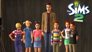😅 Single Dad Raising 6 Kids! | Sims 2 Big Family Chaos | Family Play (No Commentary)