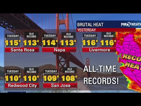 Bay Area temps perhaps hottest on planet