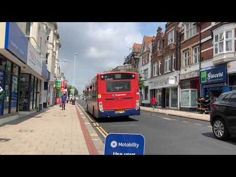 STAGECOACH BUS ROUTE 9 DEPARTING WORTHING TOWN CENTRE