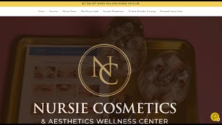 Nursie Cosmetics & Aesthetics Wellness Spa Site Audit