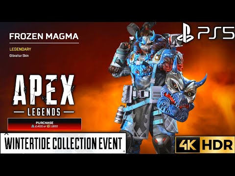 Gibraltar Frozen Magma APEX LEGENDS Frozen Magma Skin | Apex Frozen Magma Skin |Wintertide Apex Skin