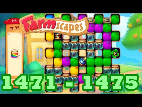 Farmscapes Level 1471 - 1475 HD Gameplay Walkthrough | 3 - match game | android | 1472 | 1473 | 1474