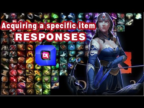 Mirana Persona Acquiring a specific item responses Dota 2