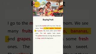 English Listening Practice – Buying Fruit | Short English Story with Subtitles