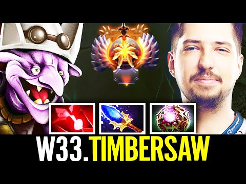W33 Timbersaw [FULL GAMEPLAY] - Pro Midlane Guide | Dota 2 IMMORTAL GAMEPLAY