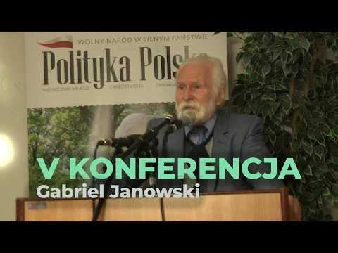 dr Gabriel Janowski. V Międzyśrodowiskowa Konferencja partii RUCH NAPRAWY POLSKI