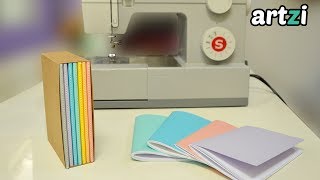 Bookbinding with a Sewing Machine + Paper Slipcase DIY