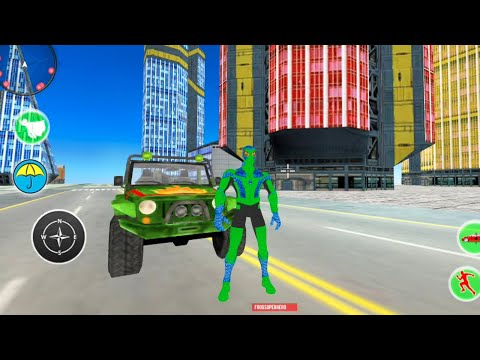 Flying Spider City Battle | Spider Frog Rope Superhero - Android GamePlay