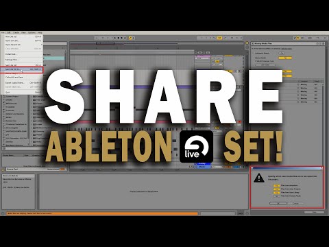 How To Share Your Ableton Live Projects (EASY!) w/ Other Collaborators & Producers Tutorial