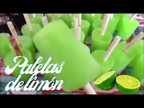 cómo preparar paletas de hielo de limón | lemon ice pops