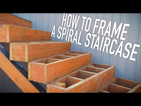 How We Frame A Spiral Staircase || Dr Decks