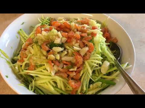 Cambodian food Green mango salad