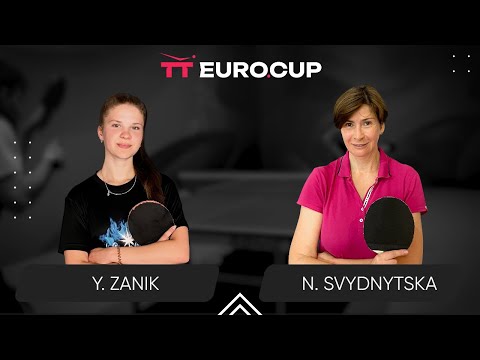 18:00 Yulianna Zanik - Nataliia Svydnytska 28.10.2023 TT Euro.Cup Women Ukraine Master. Table 4