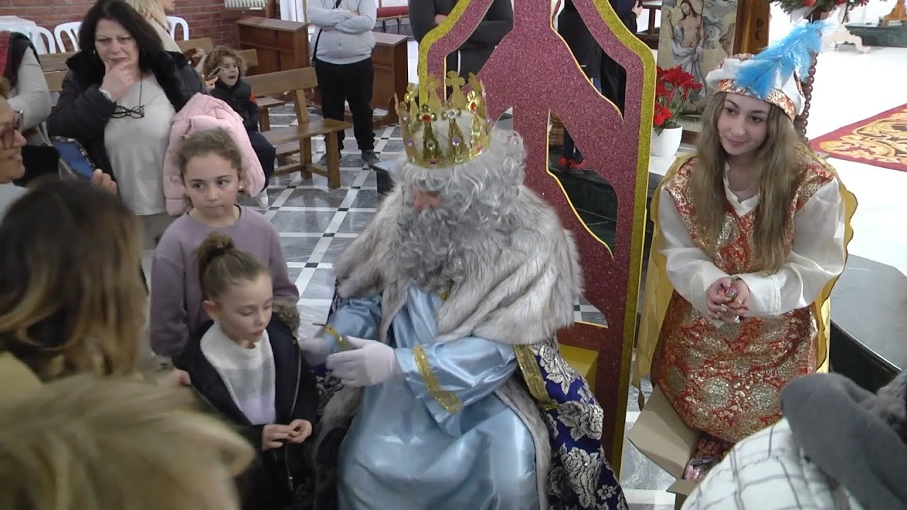 Entrega de cartas a sus majestades los Reyes Magos