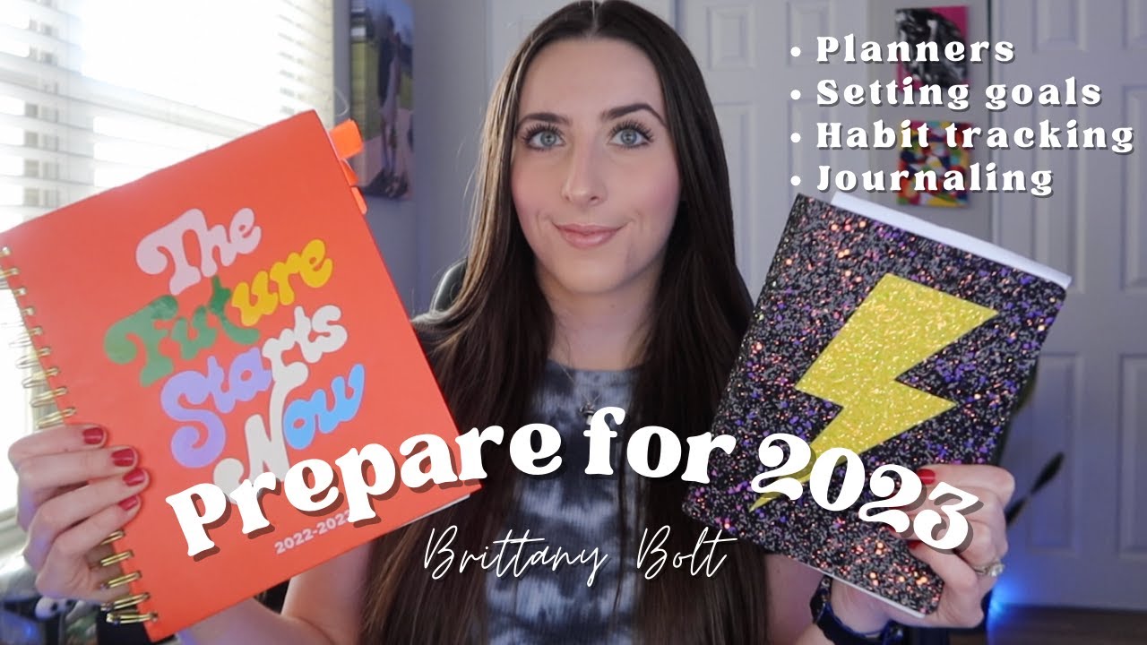 how to PREPARE for your GOALS in 2023! planners, setting goals, habit tracking, manifesting & more!