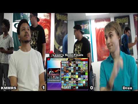 Smash @ Battlegrounds 08/04/19 Loser's Semi Finals KMMRS(Pac-Man) Vs Drex(Wolf,Falco)