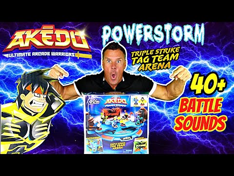 Legends of Akedo Power Storm Triple Strike Tag Team Arena 40+ Real Battle sounds.