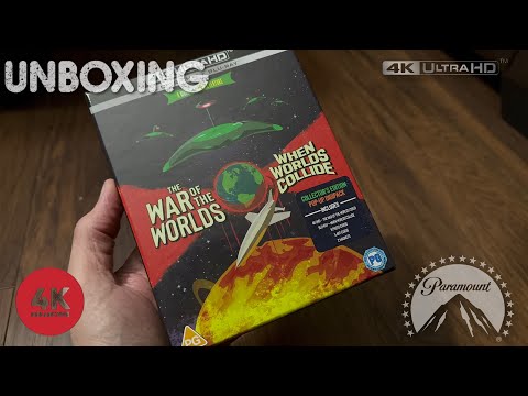 The war of the worlds 4k UltraHD Blu-ray collectors edition unboxing