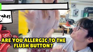 Michael Reeves Gets Scolded by Lily for Forgetting to Flush the Toilet