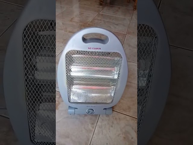 Vídeo relacionado con BEPER P203PAN004 Estufa de cuarzo, 400/800W, Calentamiento rápido, 2 niveles de potencia, 2 resistencias, Función ecológica, Apagado automático, Gris