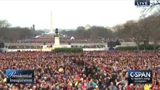 Crowd Chants &quot;U.S.A.! U.S.A.! U.S.A.!&quot; Waiting For Donald Trump To Show Up To Swearing In Ceremony