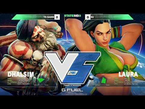 Sabin (Dhalsim) vs B3 (Laura) - Statesid3 Exhibition - Street Fighter V [1080p/60fps] HD