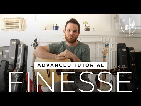 How To Play Finesse [REMIX] - Bruno Mars - Advanced Fingerstyle Guitar Tutorial