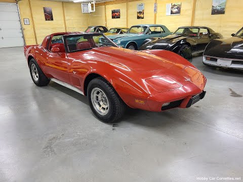 1979 Red Red Corvette T Top Video