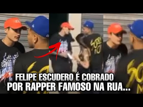 FELIPE ESCUDERO é COBR4D0 na rua pelo Passoca com 2s