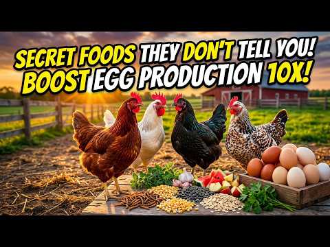 9 Natural Foods Amish USE TO Boost Egg Production in Chickens !| NATURAL CHICKEN FEED  #poltryfarm