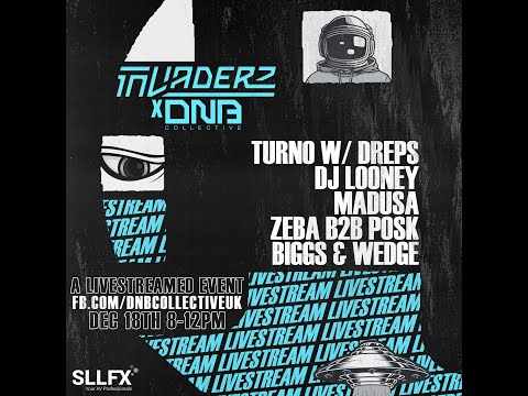 Invaderz x DNB Collective Livestream with Turno, Looney and more!