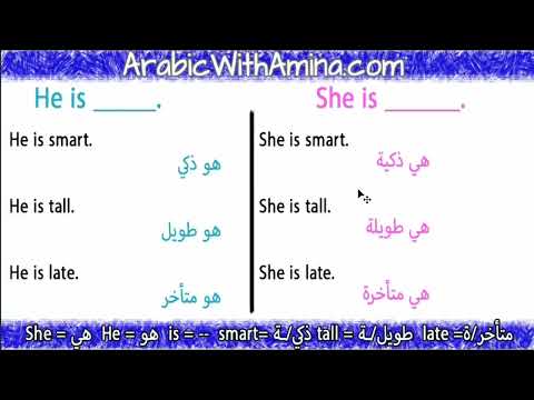 How to Say I am in Arabic Arabic Sentence Structure