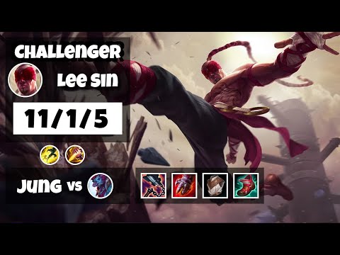 Lee Sin vs Trundle EU Challenger JUNGLE (11/1/5) - v11.17