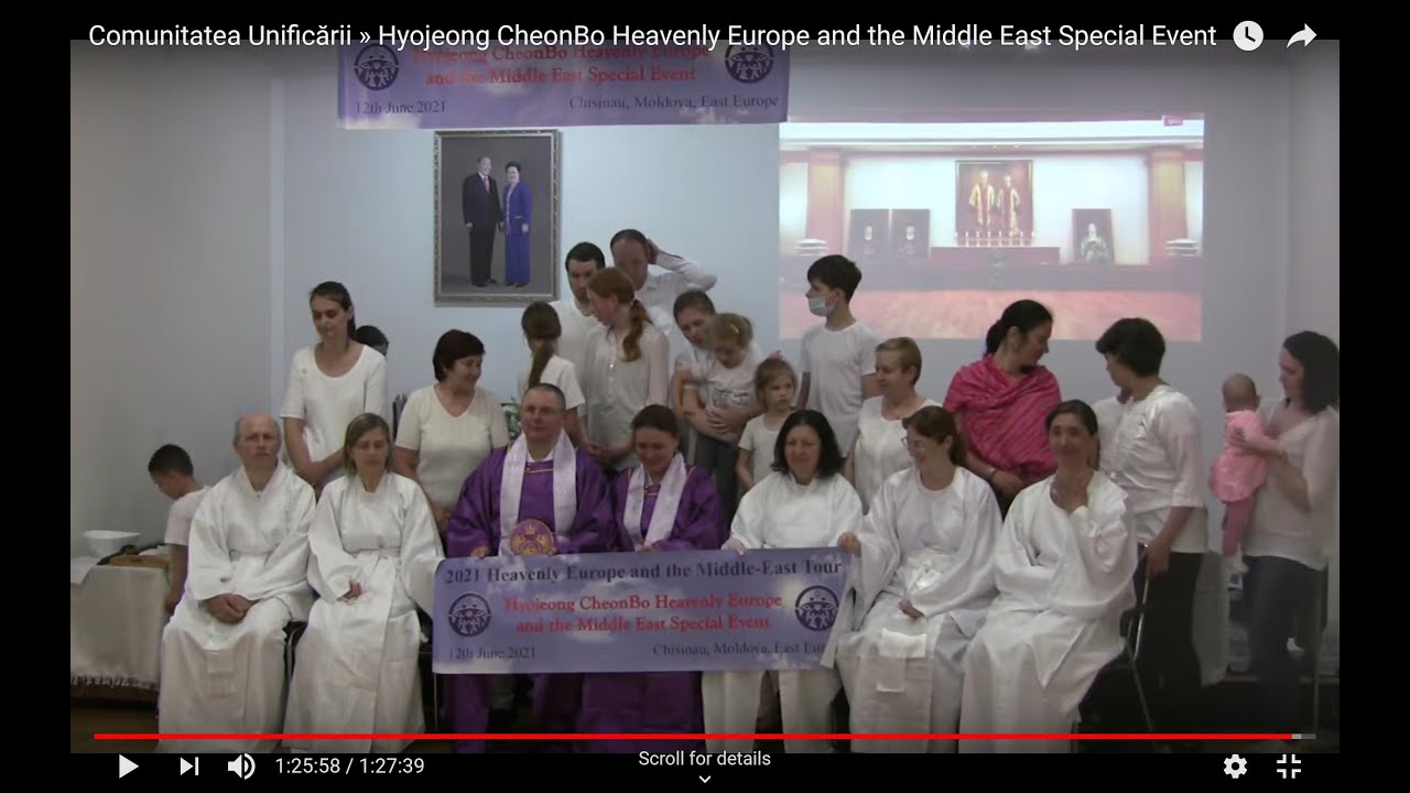 Hyojeong CheonBo Heavenly Europe and the Middle East Special Event (12th June 2021, Chișinău, Moldova, East Europe)