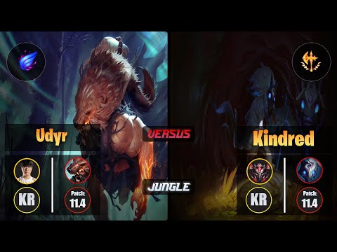 Haru UDYR (Jungle) [Phase Rush] VS KINDRED - Grandmaster KR Patch 11.4